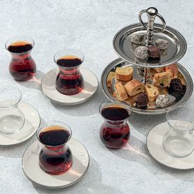 Porland Suzanne Platin 12 Parça 6 Kişilik Çay Takımı