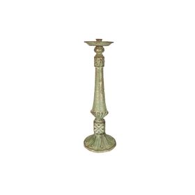 Porland Tia Yeşil Metal 45 cm Şamdan