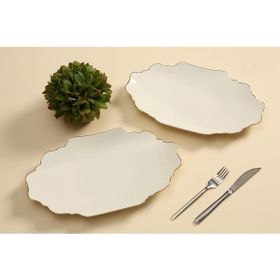 Porland Tide Altın Yaldız 31 cm Kayık Tabak