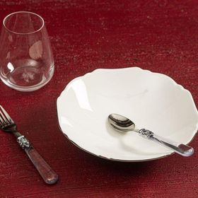 Porland Tide Platin 20 cm Çukur Tabak