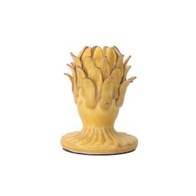 Porland Tilda Sarı 14 cm Şamdan Mumluk