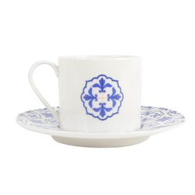 Porland Tiles 180 cc Porselen Tabaklı Çay Fincanı