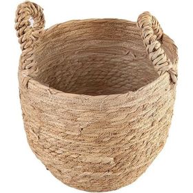 Porland Tony 27 cm Naturel Kulplu Sepet