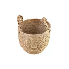 Porland Tony 27 cm Naturel Kulplu Sepet