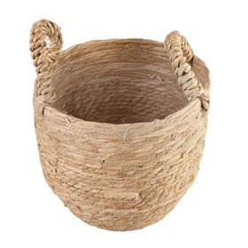 Porland Tony 27 cm Naturel Kulplu Sepet