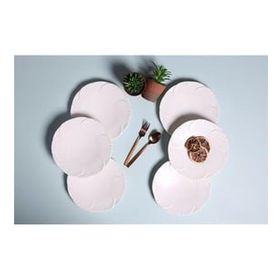 Porland Varia Alumilite 6'lı 21 cm Düz Tabak Seti