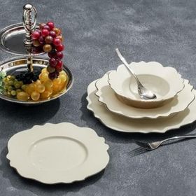 Porland Vintage Altın Yaldız 24 Parça 6 Kişilik Yemek Takımı