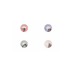 Porland Wild Life 11 cm 4 Parça Karma Çay Tabağı Takımı
