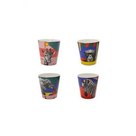 Porland Wild Life 320 cc 4 Kişilik Bardak Seti