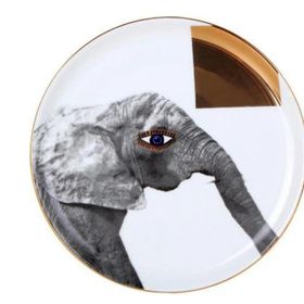 Porland Wild Life Elephant 20 cm 6'lı Düz Tabak