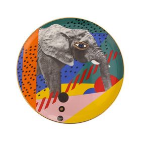 Porland Wild Life Elephant 28 cm 6'lı Düz Tabak