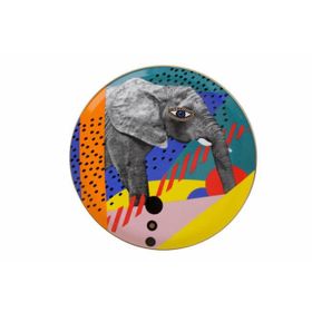 Porland Wild Life Elephant Düz 28 cm Tabak