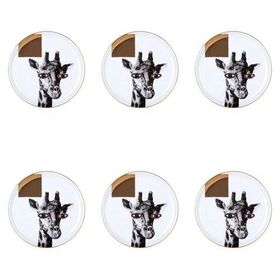Porland Wild Life Giraffe 20 cm 6'lı Düz Tabak