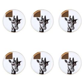 Porland Wild Life Giraffe 20 cm 6'lı Düz Tabak