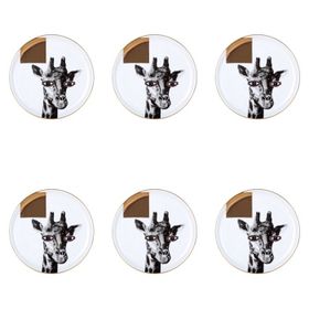 Porland Wild Life Giraffe 20 cm 6'lı Düz Tabak