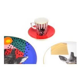 Porland Wild Life Giraffe Tabaklı 75 cc Kahve Fincanı