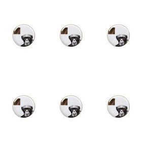 Porland Wild Life Monkey 20 cm 6'lı Düz Tabak