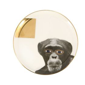Porland Wild Life Monkey 20 cm 6'lı Düz Tabak