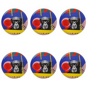 Porland Wild Life Monkey 28 cm 6'lı Düz Tabak