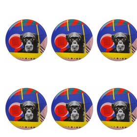 Porland Wild Life Monkey 28 cm 6'lı Düz Tabak
