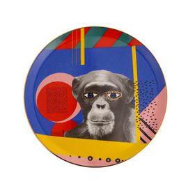 Porland Wild Life Monkey 28 cm 6'lı Düz Tabak