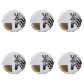 Porland Wild Life Zebra 20 cm 6'lı Düz Tabak
