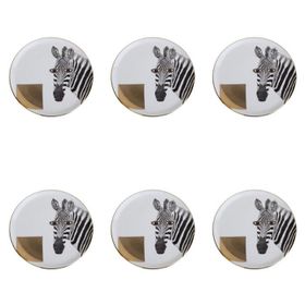 Porland Wild Life Zebra 20 cm 6'lı Düz Tabak