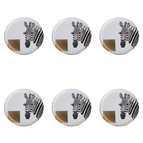 Porland Wild Life Zebra 20 cm 6'lı Düz Tabak