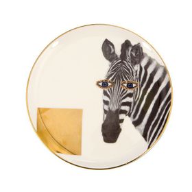 Porland Wild Life Zebra 20 cm 6'lı Düz Tabak