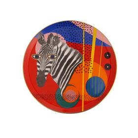 Porland Wild Life Zebra 28 cm 6'lı Düz Tabak