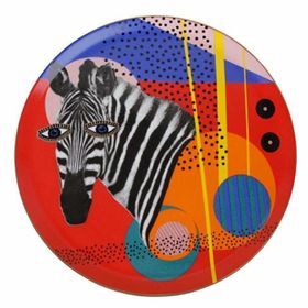 Porland Wild Life Zebra 28 cm Düz Tabak