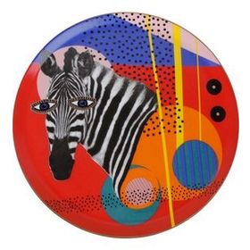 Porland Wild Life Zebra 28 cm Düz Tabak