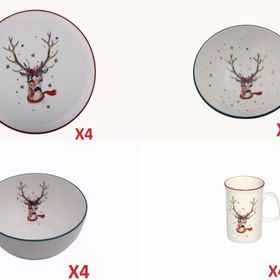 Porland Winter 4 Kişilik 16 Parça Kahvaltı ve Servis Takımı