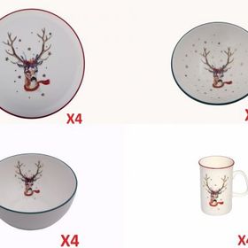 Porland Winter 4 Kişilik 16 Parça Kahvaltı ve Servis Takımı