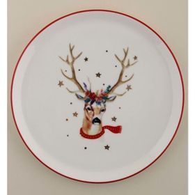 Porland Winter Düz Tabak 20cm