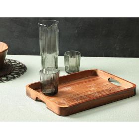 Porland Woodflower 38 cm Akasya Tepsi