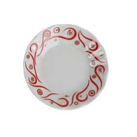 Porland Yakamoz 11 cm 6 Adet Kırmızı Çay Tabağı