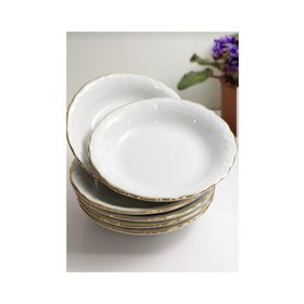 Porland Yaldızlı 16 cm 6'lı Çukur Tabak