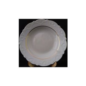 Porland Yaldızlı Porselen 19 cm Çukur Tabak