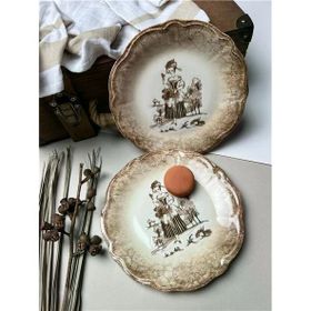 Porser Fulya Ella 22 CM 6 Kişilik 6 Parça Pasta Takımı