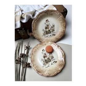 Porser Fulya Ella 22 cm 6 Kişilik 6 Parça Pasta Takımı