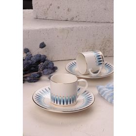 Porser Palm 2 Kişilik 4 Parça Kahve Fincan Takımı