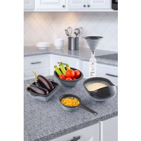 Porsima 5 Parça Katlanabilir Akordiyon Süzgeç Seti