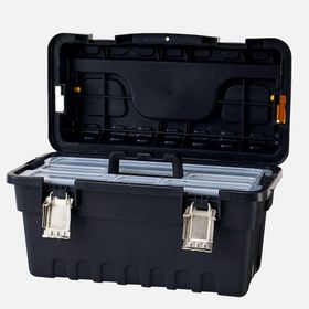 Port-Bag SE.02 18 inç Strongo Eko Metal Kilitlli Siyah Plastik Takım Çantası
