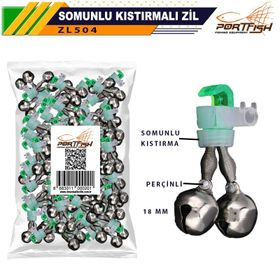 Port Fish 18 mm Somunlu Kıstırmalı Zil