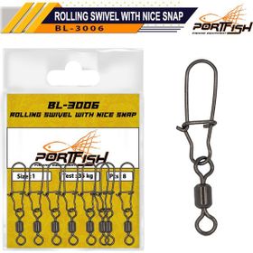 Port Fish BL-3006 No:3 Bilyalı Kilitli Klips