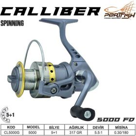 Port Fish Calliber 5000 Fd 2+1 Bb - Gri Olta Makinası