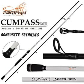 Port Fish Cumpass 240 cm 10-30 gr Atarlı Kompozit Spin Olta Kamışı