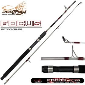Port Fish Focus 180 cm 15 LBS Vidalı Dolgu Tekne Kamışı