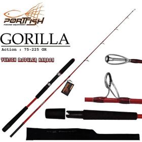 Port Fish Gorilla 180 cm 75-225 gr 2 Parça Jig Kamışı